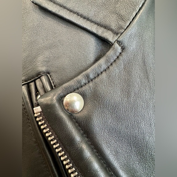 IRO Han Black Leather Jacket - Picture 5 of 8